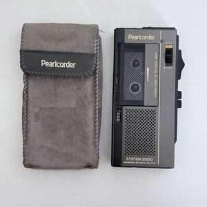 Olympus Pearlcorder Microcassette Recorder S820 System 2000 WITH POUCH